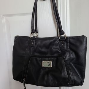 Nine West black pebble handbag